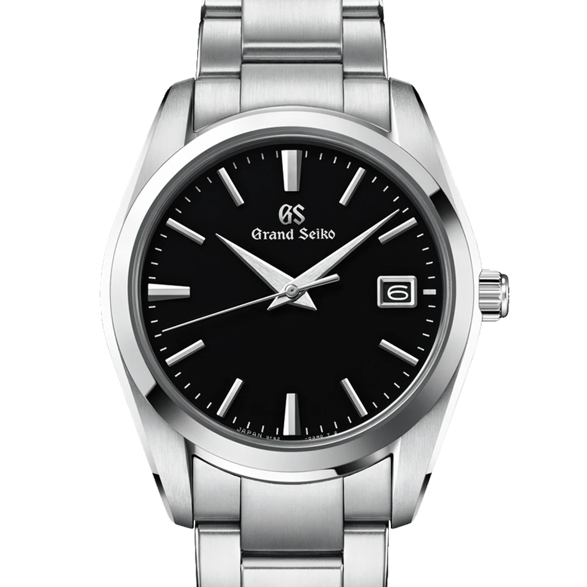 Grand Seiko Heritage Collection 9F Quartz, 37 mm, cadran noir, steel bracelet, folding clasp with push button release