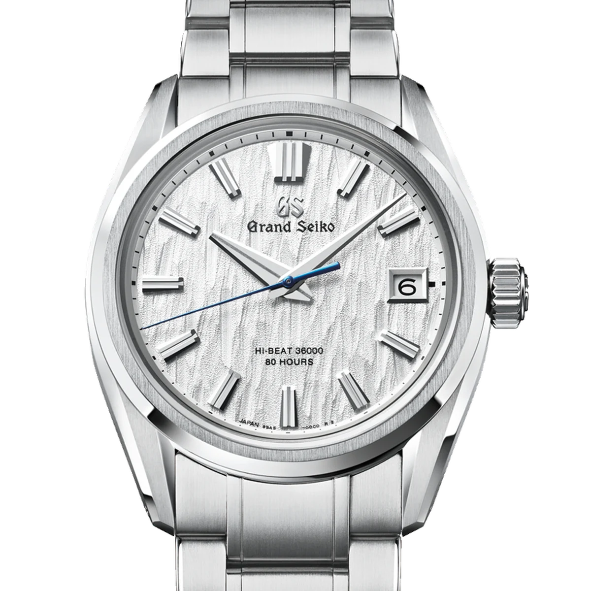 Grand Seiko Evolution 9 Hi-Beat 36000 80 Hours White Birch, 40 mm, cadran blanc, steel bracelet, folding clasp with push button release
