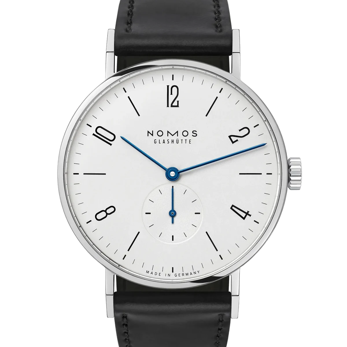 Nomos Glashütte Tangente 38, 37.5 mm, cadran champagne, black Horween shell cordovan leather