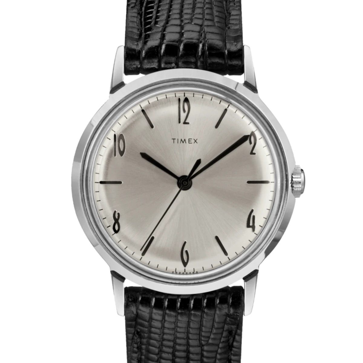 Timex Marlin 1965 Reissue Hand-Wound 34mm, 34 mm, cadran champagne, leather strap