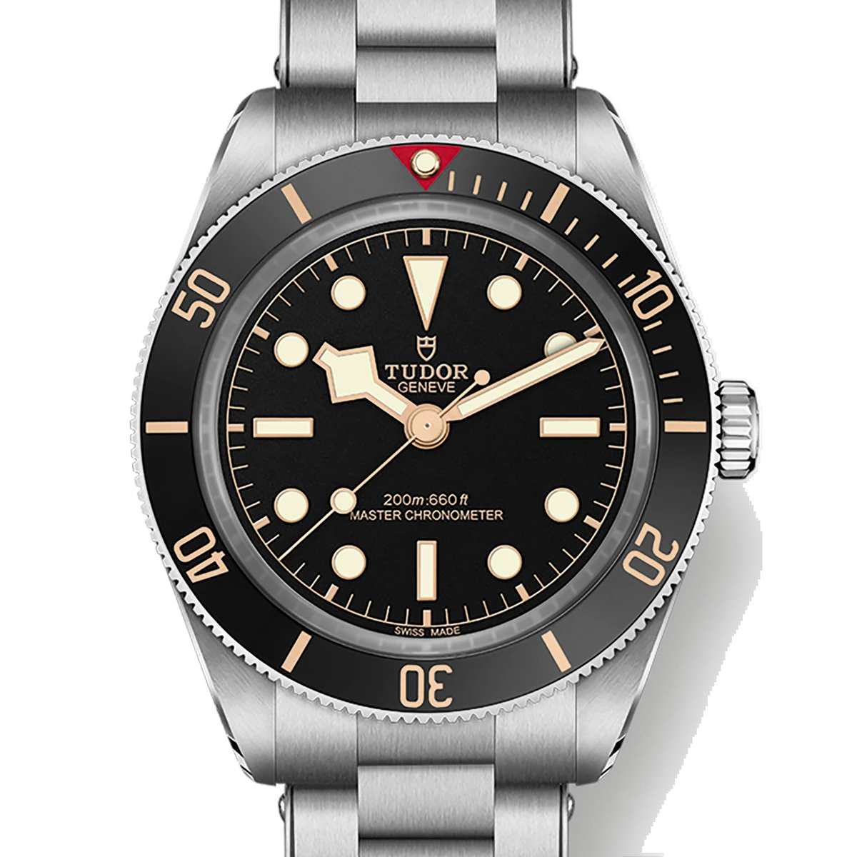 Tudor Black Bay 58, 39 mm, cadran noir, five link steel bracelet, T-fit clasp with 8 mm micro adjustment